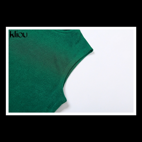 💋KLIOU HIGH STREET TWO PIECE SET w/ MOCK TURTLENECK AND FOOTIE PENCIL PANT!!! - Picture 10 of 16